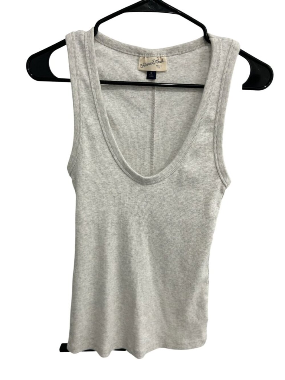 Universal Thread Medium Slim Fit Gray Tank Top Athleisure Clean Girl NWT